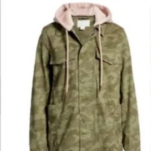 NWT CASLON Hooded Utility Jacket